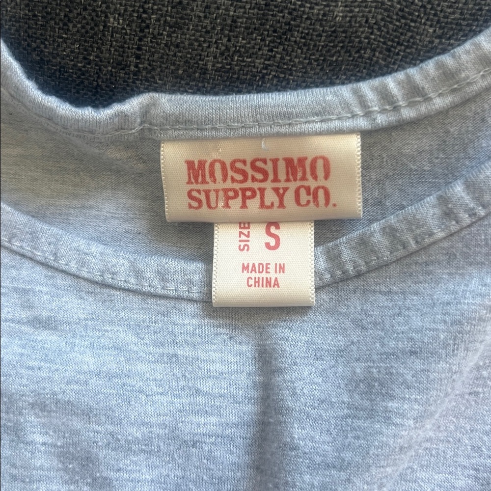Mossimo Supply Co. Gray Tank Top with Blue Patterned Tiered Skirt - Picture 2 of 4